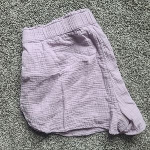 Universal Thread lavendar textured linen shorts